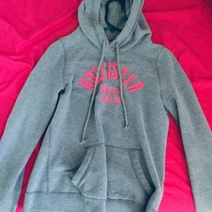 Gray Hollister hoodie